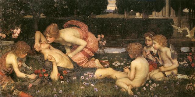 "The awakening of Adonis" de John William Waterhouse