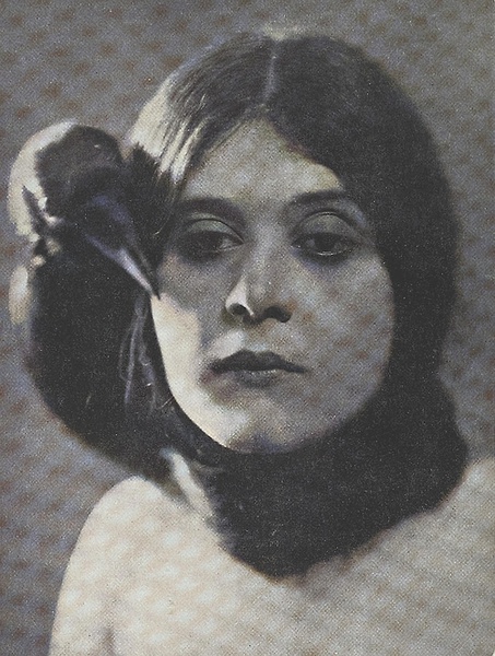 Theda Bara and the raven